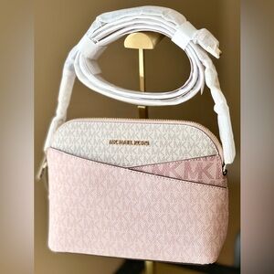 Michael Kors Blush and Cream Crossbody Bag